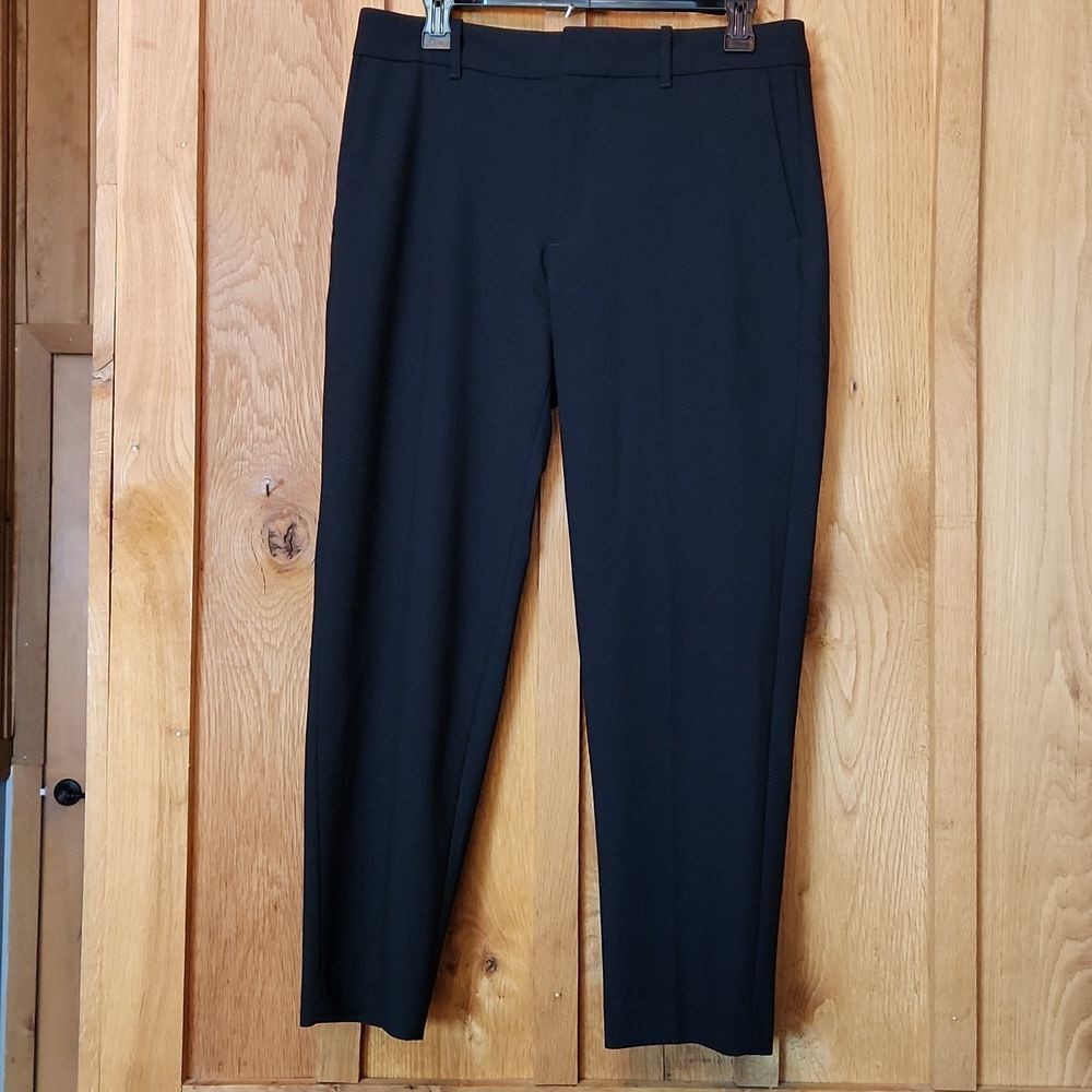 Club Monaco Ralph Lauren High Rise Straight Leg Taper Dress Pants Size 8 Black